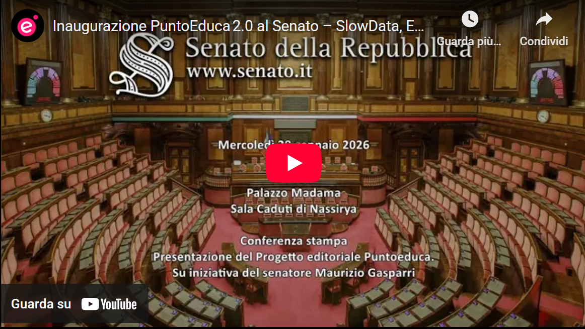 Inaugurazione PuntoEduca 2.0 al Senato: SlowData, Educazione & Sostenibilità